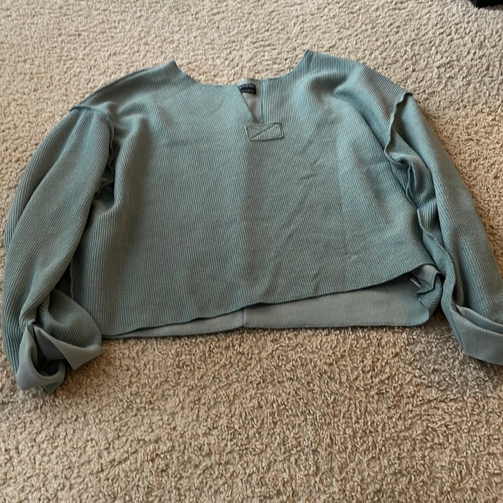 Urban Outfitters Blue Cropped Sweater